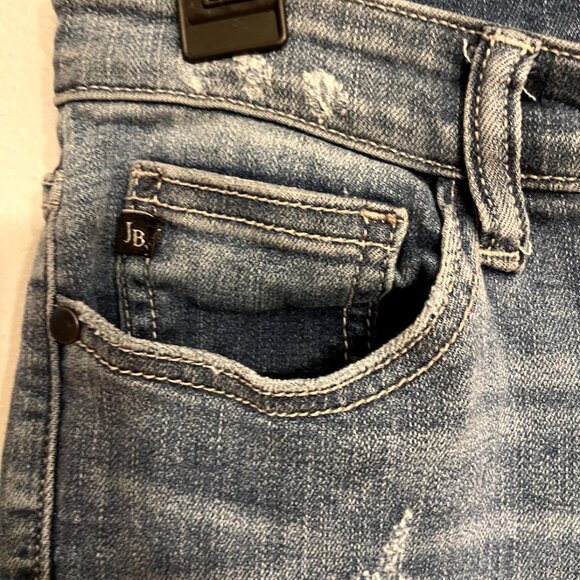 Judy Blue JB8273MD Women's Relaxed Fit Straight leg Distressed Jeans size 9/29 - Picture 6 of 11